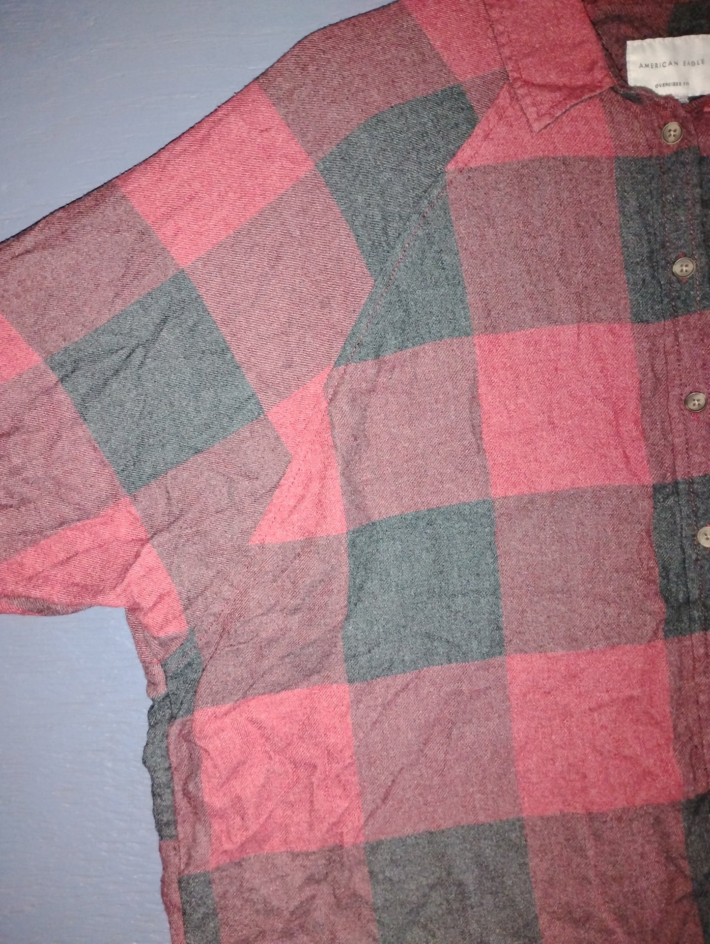American Eagle Plaid Dress Shirt