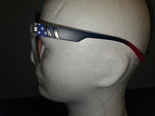 #15 American Frame Blue Tented Glasses