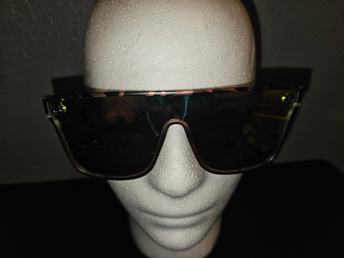 #11  Cheetah Frame Mirror Tented Glasses