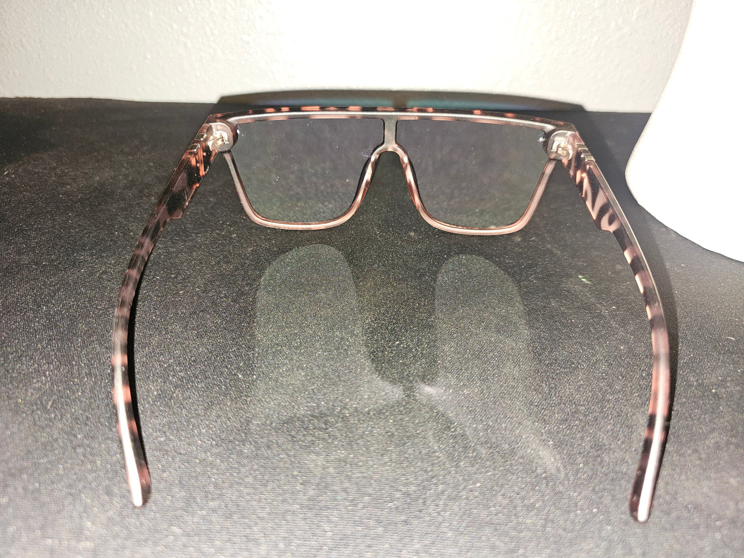 #22 Cheetah Frame Mirror Tented Glasses