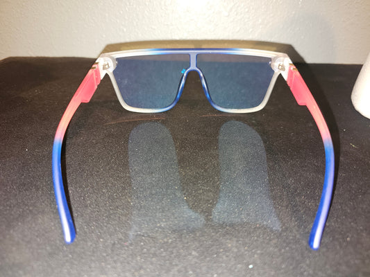 #29 American Frame Blue Tented Glasses