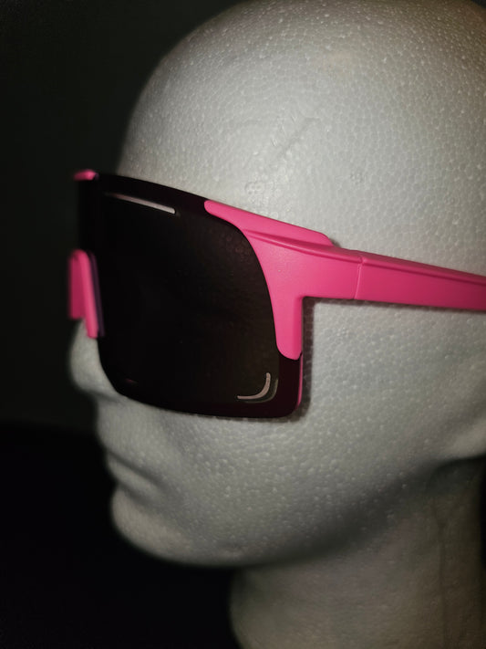 #10 Pink/ White Mirror Tented Glasses